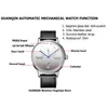 Guanqin Mechanical Watch Men Luxury Brand Famous Automatic Sapphire Waterproof Business Fashion Date Power Reserve Display 210728