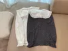 Kvinnors Blusar T-shirts 2021 Kvinnor Mode Långärmad Sexig Silk Blended Doll Collar Black Ribbon Polka-Dot Shirt 0913