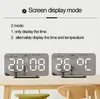 Desk Table Clock LED Digital Alarm Clocks Makeup Mirror Electronic timer Snooze Temperature Display Home Decoration ZL0054-1