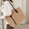 Handväska Lamb Plush Women's Large Capacity New Autumn and Winter Leisure Sling Single Shoulder Special Bag