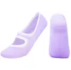 Vente en gros Femmes Anti Slip Ballet Danse Serviette Bas Yoga Chaussettes Étage Maison Chambre Étage Sox Tricoté Dos Nu Sport Mode cheville chaussette Accssory