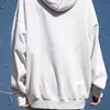 Kvinnor Angel Print Front Oversized Hoodie Fleece Hooded Sweatshirt i Beige 210512