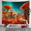 Tapestries Mushroom Tapestry Hippie Colorful Art Tapiz Wall Hanging 3D Print Trippy Room Decoration 150*130cm/200*150cm