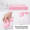 Handduk hårtorkningslock torkning toalettartiklar fiber handdukar badmjuk dusch för kvinnan man turban huvud wrap badverktyg