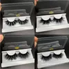 Faux cils en vison véritable, doux et moelleux, 25mm, 3D, 5D, luxe, naturel, grand volume, croisés, boucles épaisses, longs, dramatiques, outils de maquillage