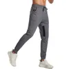 Sports Pants Fitness Street Men's Pure Color Tights Fitness Foot Slim Elastic Waist Jogging