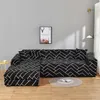Geometrisk soffa Cover Couch Cover Elastic Sofa Skydd för vardagsrum Hörn L Formad Chaise Longue Fåtölj Sofa Slipcover 211102