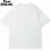 Erkekler Tshirt Hip Hop Streetwear Japon Kanji Mektup Ayı Baskı T Gömlek 2021 Yaz Kısa Kollu T-Shirt Harajuku Pamuk Gömlek H1218