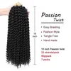 Passion Twist Hair 18 Inch Passion Twist Crochet Hair For Black Women Water Wave Crochet Braiding Hair Extensionsfactory direct