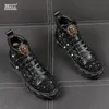 MENS DESIGNER BOOTS BLACK BANQUESO BANQUERA Vestido de graduación Impresión Remache Zapato Plataforma Plana Sneaker Femenino Casual Boot Zapatos De Hombre A25
