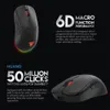 Fantch XD3 Wireless Gaming Mouse PixArt 3335 16000DPI 2.4G RGB Gra Myszy 6 Makro Przyciski 50 milionów LOL FPS Gamer M