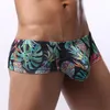 Cueca boxer masculina estampada masculina bojo bolsa roupa de banho cintura baixa roupa de praia roupa de banho masculina roupa íntima sexy shorts de surf