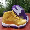 Basketball Shoes Sports Trainers Sneakers New Color 11S Gold Purple 11 Xi Wmns Jumpman 24 Des Chaussures Size 13