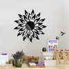 Pegatina acrílica de pared de girasol, espejo extraíble, calcomanías ecológicas para dormitorio, sala de estar, pegatinas de decoración de baño