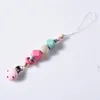 4 Colors Baby Clip Chain Holder Wood Beaded Pacifier Soother Holder Clip Nipple Teether Dummy Strap Chain CYZ3128