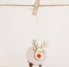 Xmas docka dekoration kreativ filt hjort hängsmycke julgran fawn dolls pendlar gåva barns semester gåvor söt liten