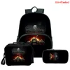 Sac à dos Game World Of Tanks pour garçons et filles, sac d'école pour étudiants, voyage quotidien, grande capacité, sac à livres pour ordinateur portable, 3 pièces, Mochila263N