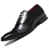 Mazefeng Luxury Brand PU Leather Fashion Men Business Dress Mocassini Scarpe nere a punta Oxford Scarpe da sposa formali traspiranti 46 H1125