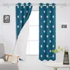 Merry Christmas Snowman Curtains For Living Room Window Curtain Bedroom Kitchen Divider Backdrop & Drapes