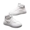 Mode Designer Mannen Business Trouwschoenen Luxe Stijl Hoge Top Mannelijke Schoeisel Casual Sneakers Witte Ronde Teen Dikke Bodem Causale Laarzen