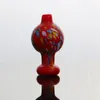 Bunte variieren Pyrex dickes Glas Rauchen Blase Carb Cap Ball Wasserpfeife Bong Shisha Abdeckung tragbare innovative Design Perücke Wag Quarz Nägel Zubehör DHL-frei