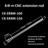 ER8 Collet Chuck Straight Shank Toolholder Machine Holder CNC Milling Extension Rod Collets Tooling System