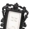 NewVictorian STYLE Смола Whiteblack Baroque Picture / Photo Frame Place Держатель карты Bridal Свадебный душ Служба подарка RRE11528