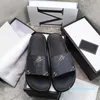 Klassiker sandaler Designer Tofflor glider Blommig brokad Underdel Flip Flops herr dam randig Beach causal toffel home011 01