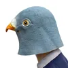 1 peça nova máscara de pombo de látex gigante cabeça de pássaro halloween fantasia cosplay teatro prop máscaras para festa decoração de aniversário l230704
