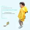 Lindo dinosaurio bebé niños impermeable capa niños chaqueta abrigo impermeable impermeable niño niñas al aire libre poncho cubierta de lluvia traje 210320