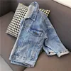 Semfri Blue Denim Jacket Women Loose Style Oversized Jeans Coat Spring Autumn Version Casual Basic Jacket 210928