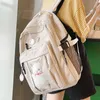 2021新しい夏ナイロン女性リュックサック女性旅行ダブルショルダーバックパック学生スクールバッグMochila Y0804