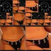 Chaînes Drop Livraison 2021 Dollar Symbole Diamond Woman Femme Charme de plage Bikini Belly Sexy Body Chain Bijoux Qwarf7577984