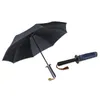 Creative Warrior Umbrella Men Three Fold Automaticly Open Folding Rain Parapluies Business Male Cool Gift Umbrella