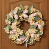 Decorative Flowers & Wreaths 12 Styles Hanging Simulation Wreath Decoration Wedding Valentines Day Party Door Ceiling Garland Ornamental Pro