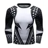 Aquaman Compression Shirt Man 3D Tryckt T-shirts Män Märke COMICS COSPLAY COSTUME Långärmad Fitnessplattor för Man 210716