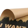 TIE LER Vintage Classic Movie The Poster I Want To Believe Poster Bar Home Decor Kraft Paper Painting Wall Sticker