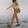 Outono inverno coreia moda mulheres cintura alta lã calças reta all-matched terno casual calças femininas s416 210512