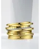 Multilayer Bangle Crystal Bangles Gold Color Stack Armband f￶r kvinnor smycken grossist 182004