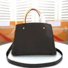 2021 Nieuwe Hoge Kwaliteit Montaigne Handtassen Mode tas Crossbody Tote Dames Mono Bag Echt Lederen Embossing Vrouw Schoudertassen