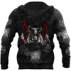 Dark Satanic 3D Overal Gedrukt Mode Hoodies Mannen Sweatshirt Met Capuchon Unisex Zip Trui Casual Jas Trainingspak DW0252 220114