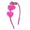 Fiesta de San Valentín Regalo de la joyería Corazón lindo Diadema delgada Mujeres Niñas Temperamento Lentejuelas Amor Decoración Accesorios para el cabello Cabello RRA11453