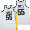 Custom Iowa Hawkeyes College Basketball #55 Garza #10 Joe Wieskamp #20 Kris Murray #23 Josh Oele Jerseys