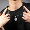 Hip hop Trois dimensions Rose Pendentif colliers pour hommes femmes designer de luxe mens bling diamant chaîne en or collier bijoux cadeau d'amour