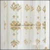 Curtain & Drapes Home Deco El Supplies Garden And Screens Cotton Thread Embroidered Window Two Color Optional Living Room Study Wholesale Dr