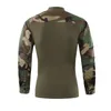 Militares táticos masculinos camiseta durável assalto slim fit combate exército respirável trabalho de carga caminhada tiro tops tee