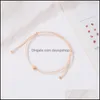 Anklets Jewelry 2022 Selling Sweet Simple Twine Cord Heart-Shaped Bracelet Small Fresh Love Heart Drop Delivery 2021 S64Dj