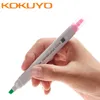 Surligneurs KOKUYO WiLL Marqueur Fluorescent ACTIC 2 Couleurs Double Tête Surligneur Stylo Écriture Coloriage Texte École Étudiant PAPETERIE