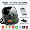 Auto Bluetooth FM-zender 5.0 MP3-speler Handsfree Audio-ontvanger 3.1A Dual USB Fast Charger Support TF / U-schijf