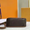 Nowa Mała Golden Bease Argpit Torba Pojedynczy Ramię Messenger Torby Klasyczny Stary Kwiat Crossbody Torebki Brown Flap Portfel Torebka Długa Starp